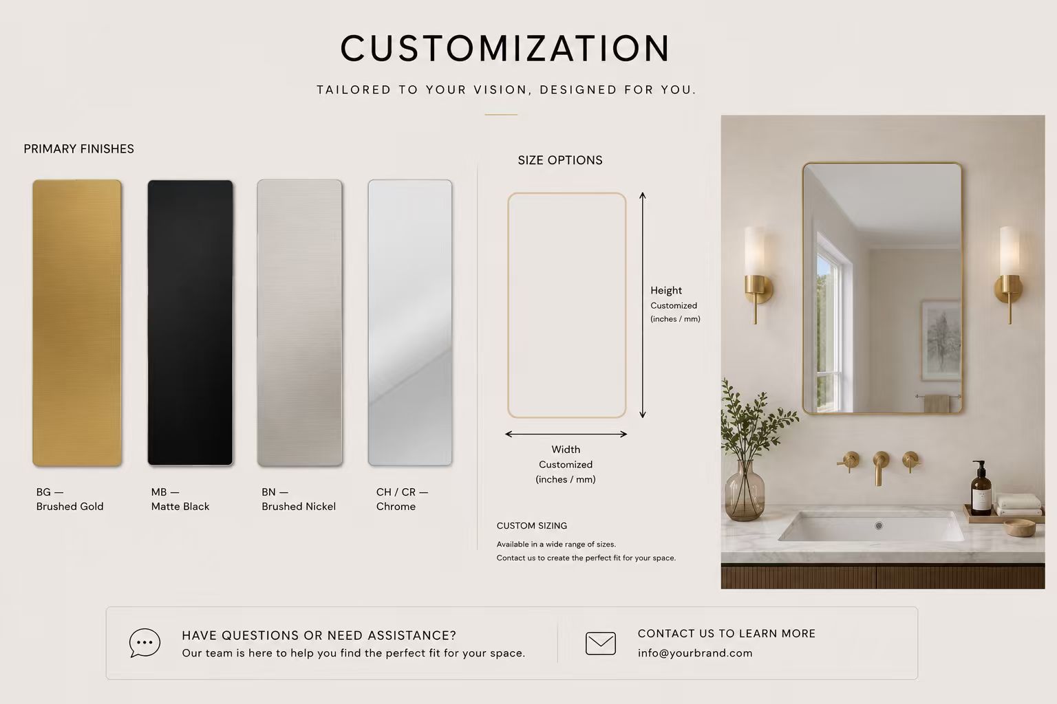 Customization