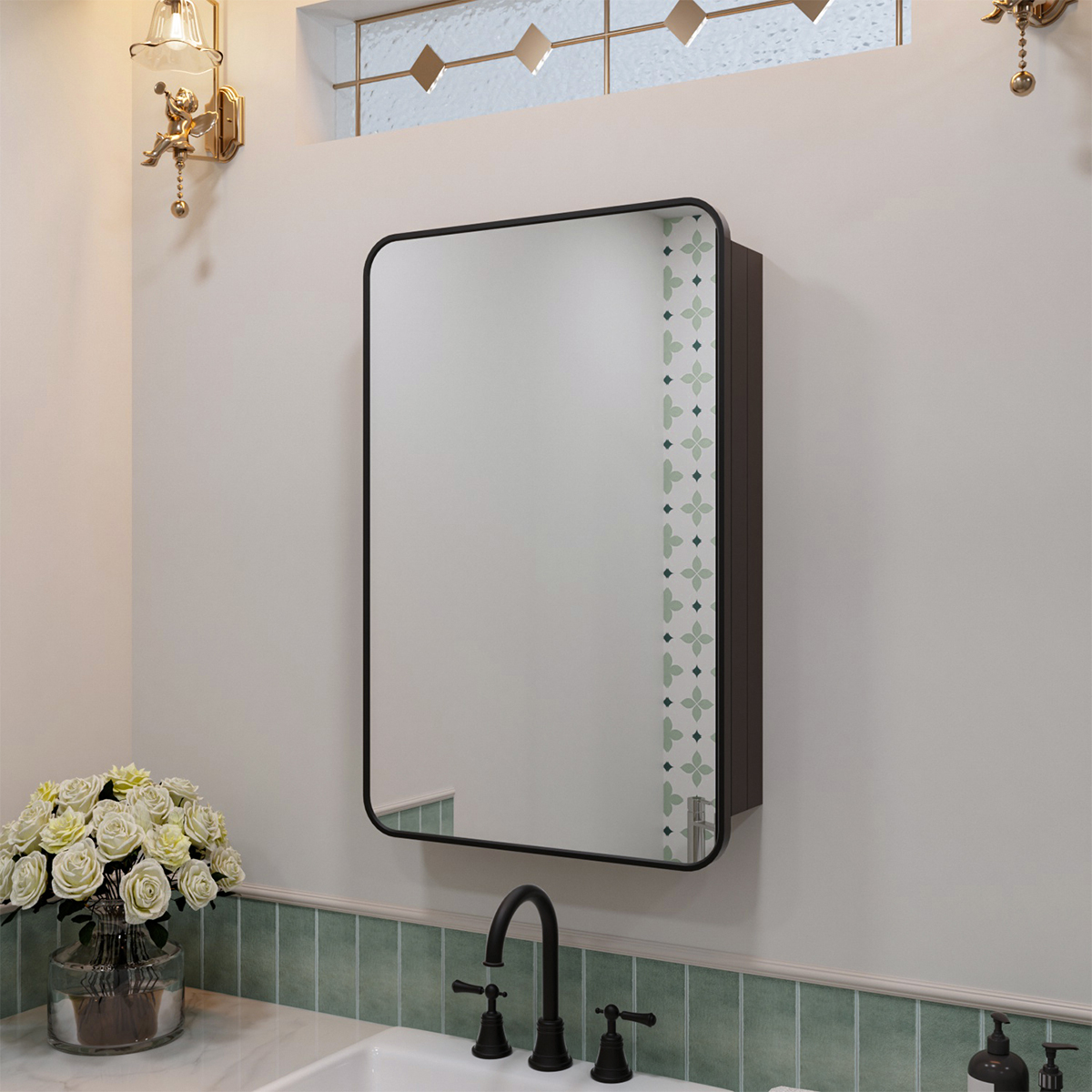 FMC Series Aluminum Framed Medicine Cabinet with Mirror