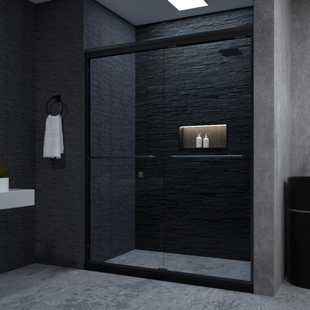 98 Series 56-60 in. W x 72 in. H Sliding Shower Door