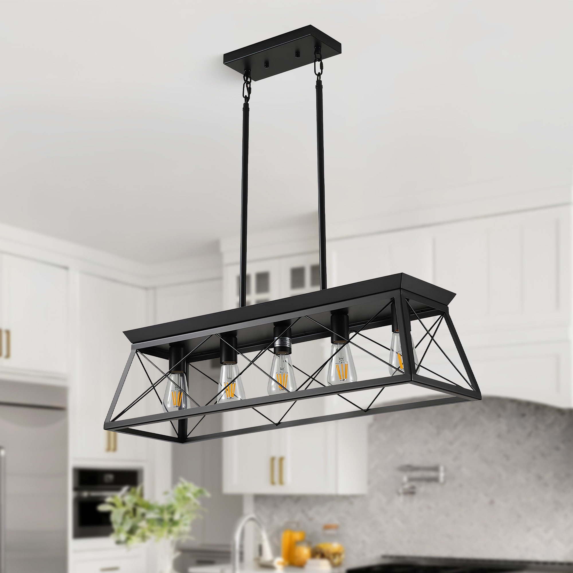 Rustica Series 5-Light Farmhouse Chandelier Light